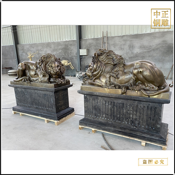銅獅子雕塑具有的含義(圖1) 1-2404250Z252364.jpg